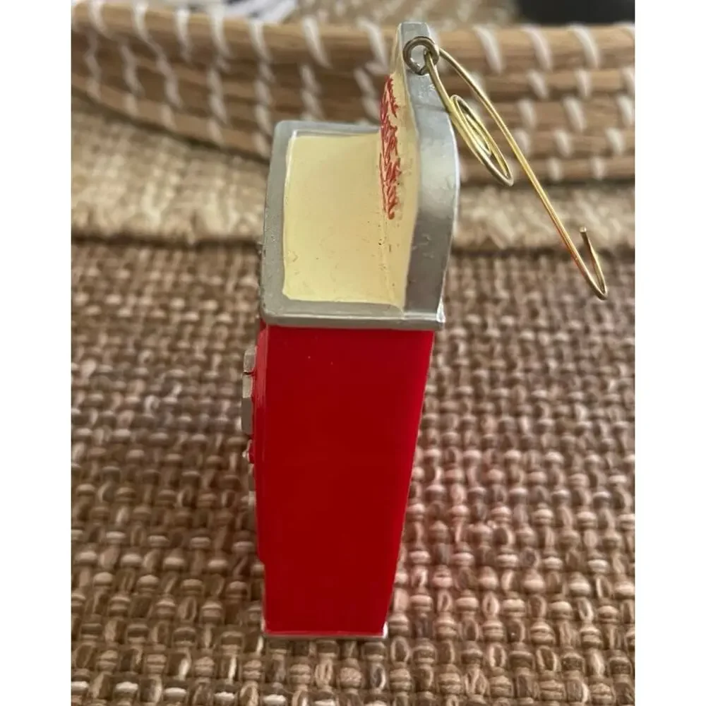 Vintage Coca Cola Bottle dispenser Christmas ornament 1999
